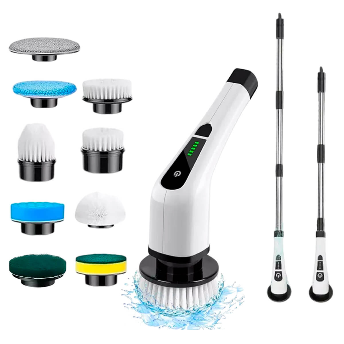 Escova de Limpeza Elétrica 9 em 1 com Acessórios para Todas as Superfícies Motor Potente - Meu Estilo Shop