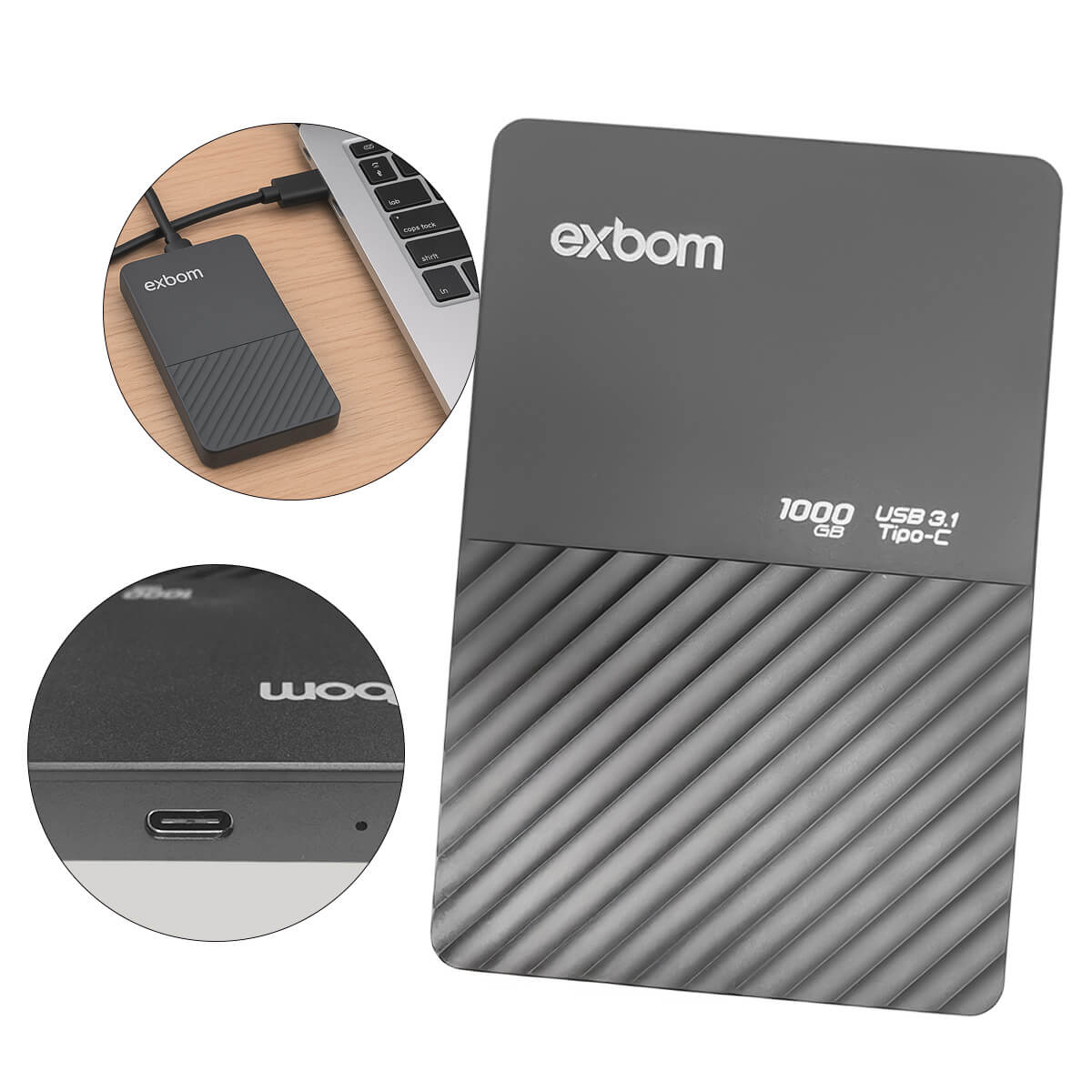 HD Externo Slimvault Portátil 1TB USB 3.1 - Meu Estilo Shop