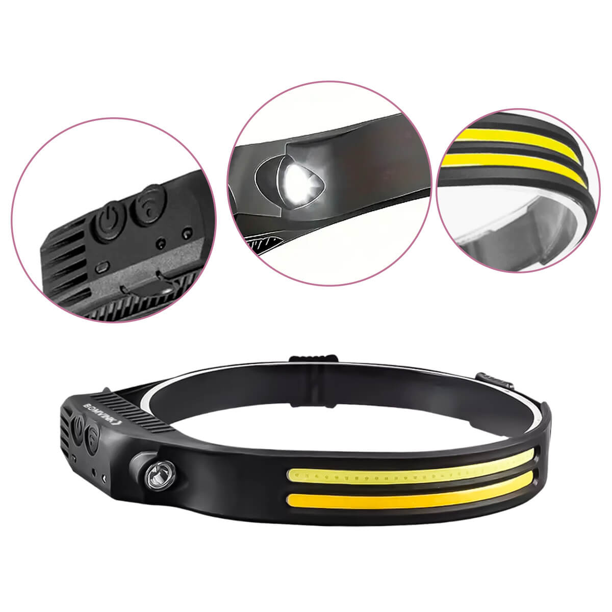 Lanterna de Cabeça LED Recarregável com 350 Lúmens – Ideal para Atividades Noturnas - Meu Estilo Shop