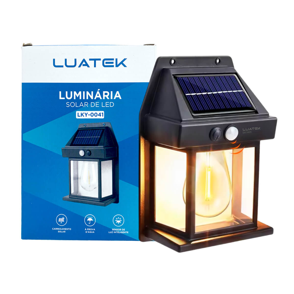 Luminaria LED Externa Solar Automatica Acende Sozinha - Meu Estilo Shop