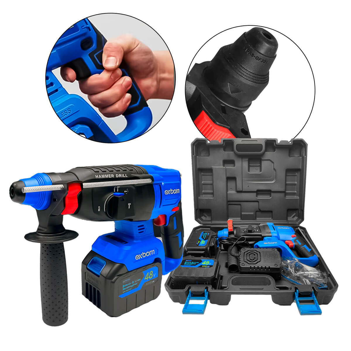 Martelete Rompedor Perfurador SDS Plus Brushless Recarregável 3000mAh - Meu Estilo Shop