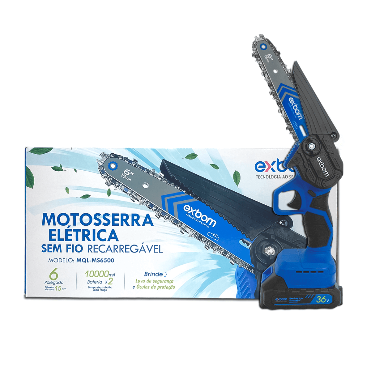 Motosserra Portátil 36V Corte Preciso Brushless Potencia 1200W - Meu Estilo Shop