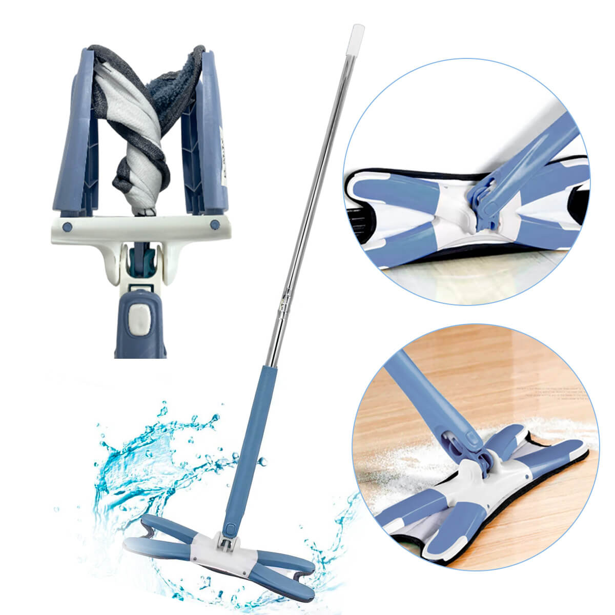Rodo Mop Esfregão Giratório – Ideal para Banheiro e Superfícies - Meu Estilo Shop
