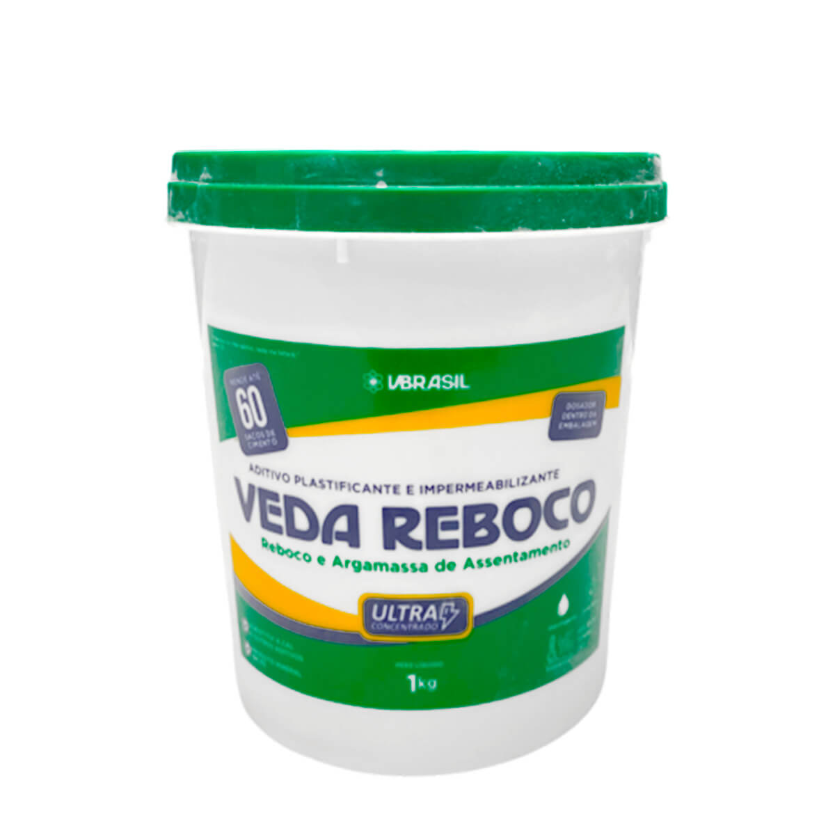 Veda Reboco 1kg Aditivo Plastificante e Impermeabilizante Alta Performance e Durabilidade - Meu Estilo Shop
