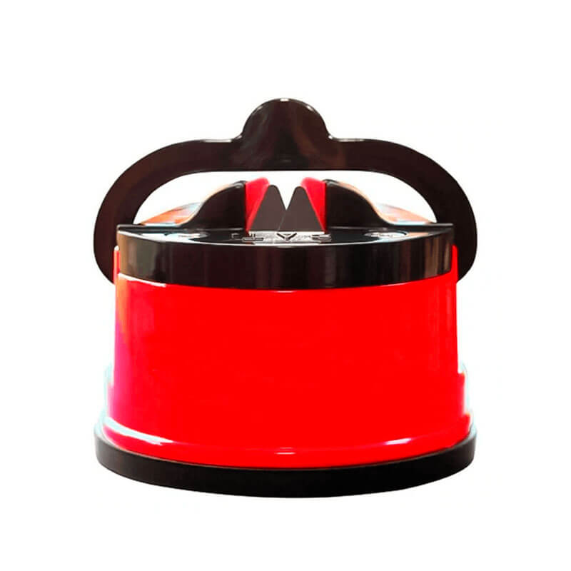 Amolador Afiador de Facas com Ventosa [Vermelho] - Meu Estilo Shop