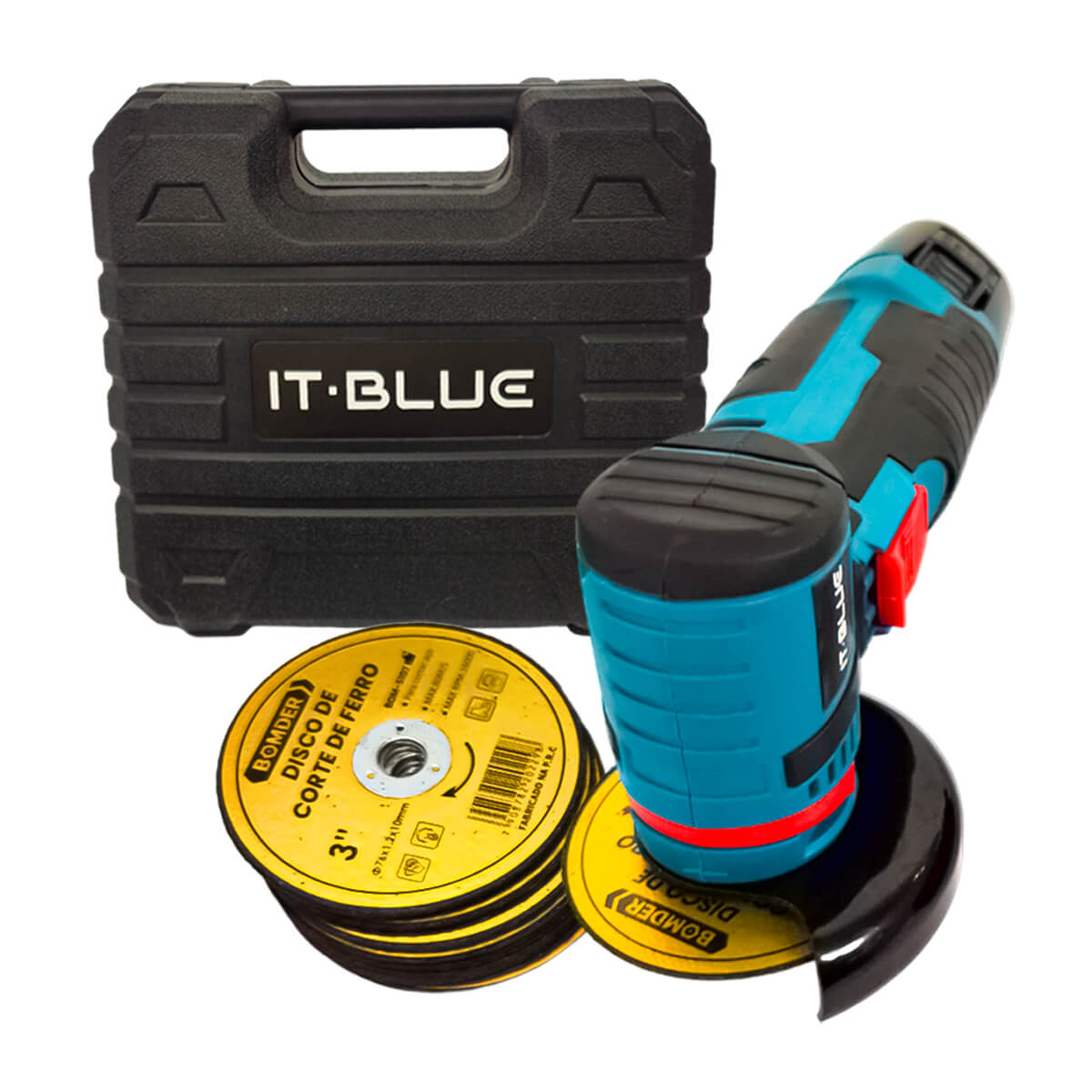 Kit Lixadeira Esmerilhadeira 12V + 20 Discos - Meu Estilo Shop