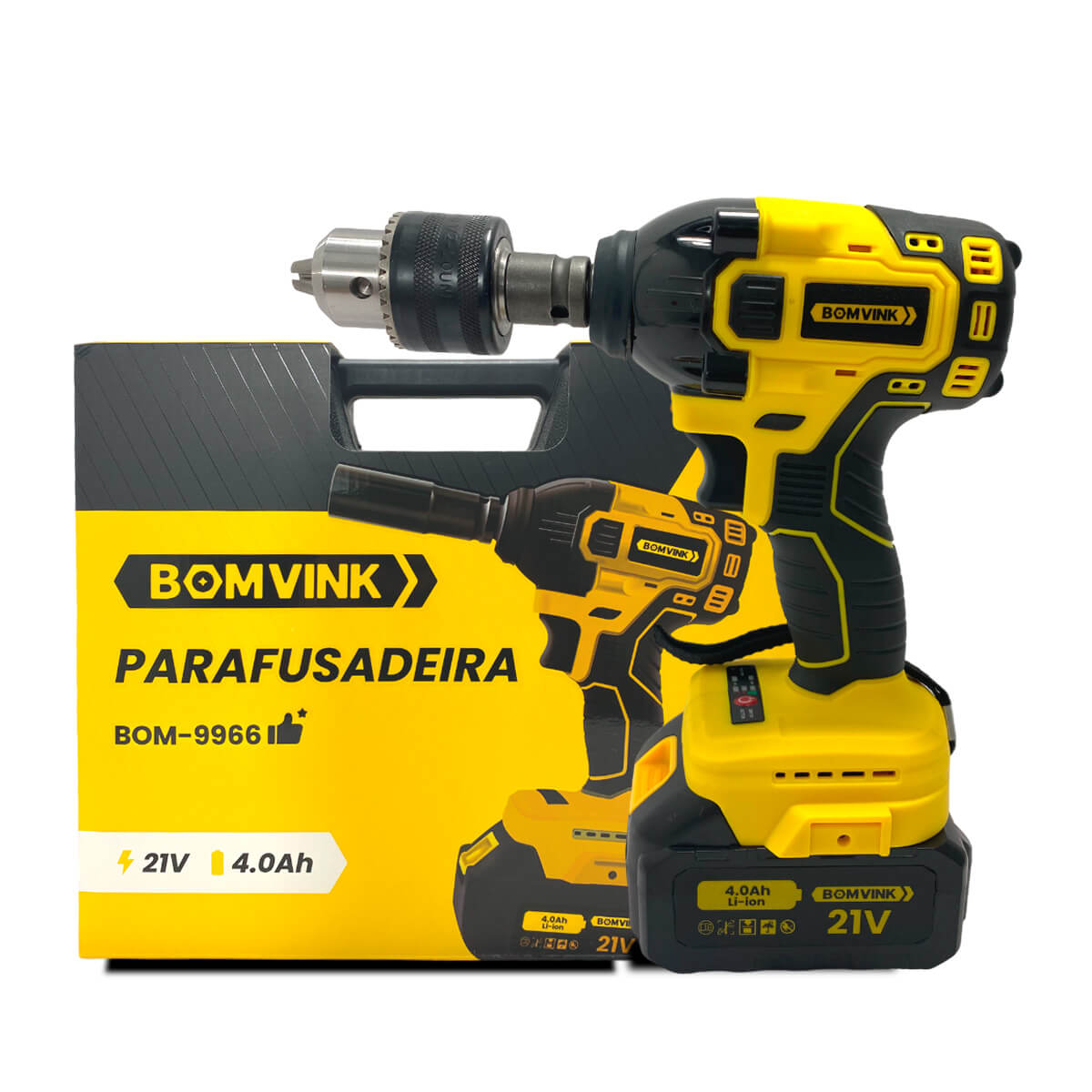 Parafusadeira de Impacto [21v] Sem Fio Com Acessórios Potente - Meu Estilo Shop